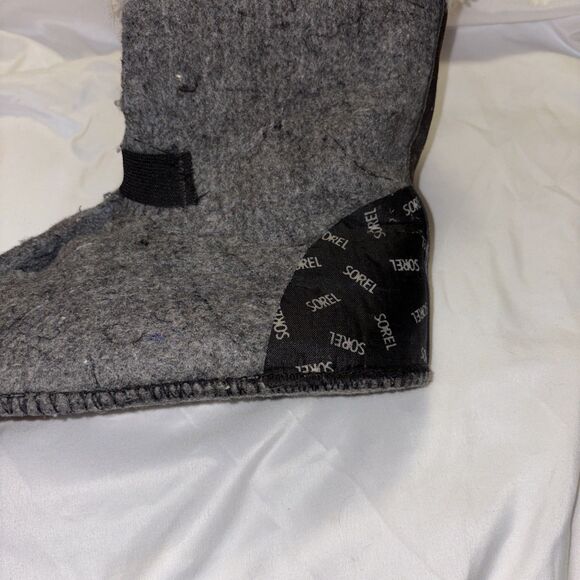 Vintage Sorel Caribou Duck Insulated Leather Winter Boots Waterproof Women Sz 10 - Picture 11 of 16